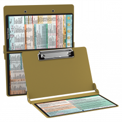 WhiteCoat Clipboard® - Tactical Brown Physical Therapy Edition